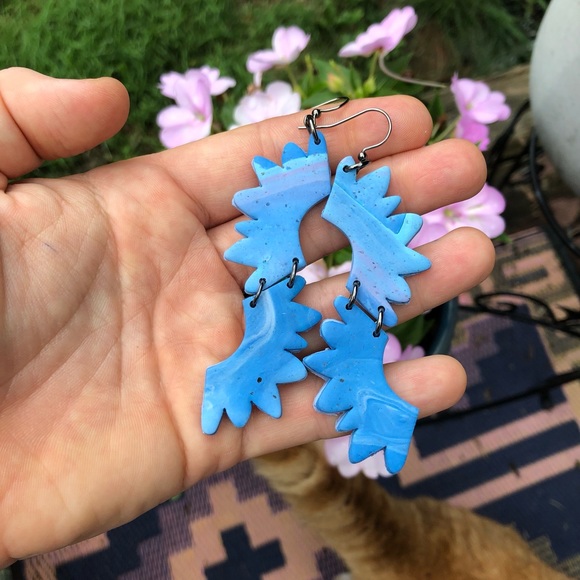 Handmade Polymer Clay Earrings - Picture 3 of 5